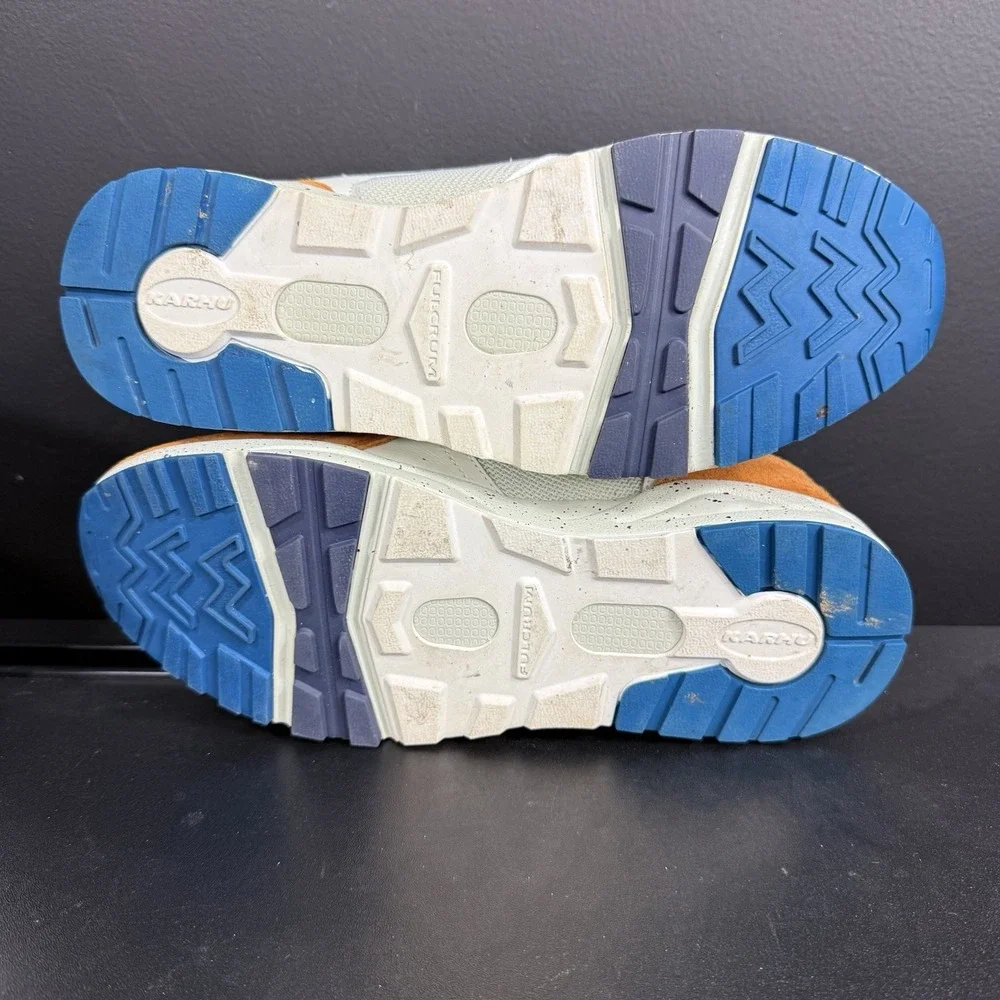 Karhu Fusion 2.0 Men's Size 8 Shoes Nugget‎ Lagoon Brown Green Unisex Sneakers - Picture 13 of 16